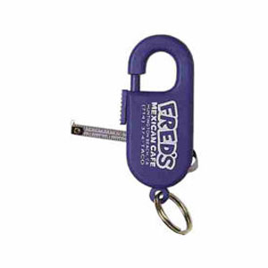 Key chain with 3' tape measure