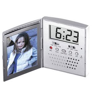 TALKING PHOTO FRAME WITH CLOCK