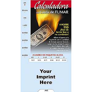 Cost Of Smoking Pocket Size Calculator (Spanish)