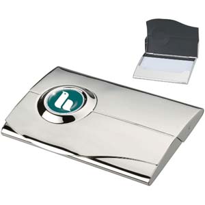 TAREZ Business Card Case with full- color dome