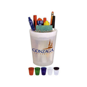 Desk caddy with divider top