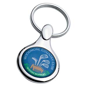 Apparier Color Domed Keyring