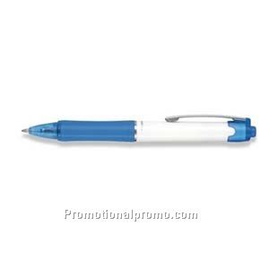 Paper Mate Gel-Roller RT2 White Barrel/Blue Trim, Black Ink Gel Pen