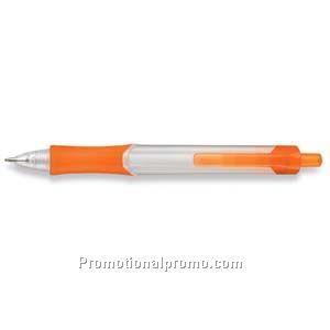 Paper Mate TriEdge Translucent White Barrel/Orange Trim Ball Pen