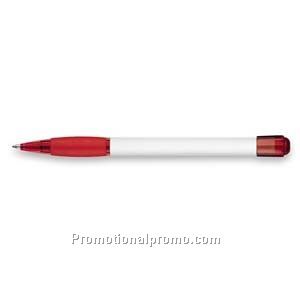 Paper Mate Visibility White Barrel/Red Trim Ball Pen