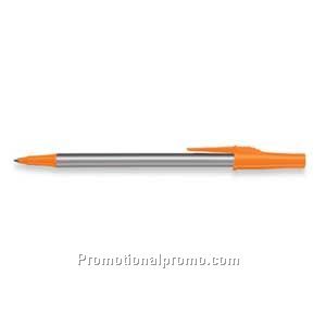 Paper Mate Write Bros Silver Barrel/Orange Trim, Black Ink