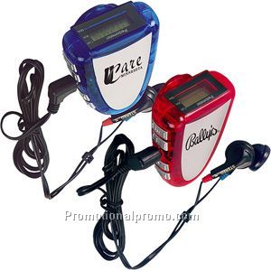 Pedometer with FM Scan Radio