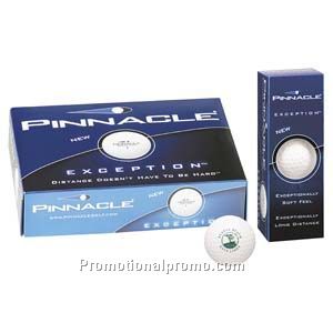 Pinnacle(R) Exception(TM) Custom Printed Golf Balls