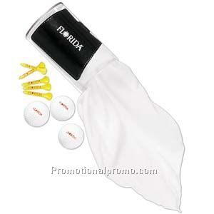 Pinnacle(R) Gold Custom Logo Golf Towel Tubby