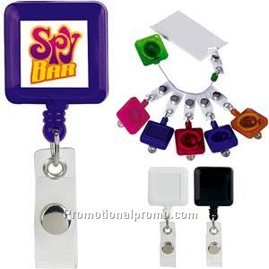Square Retractable Badge Holder