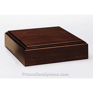 Mahogany-Tone Unlighted Wood Base