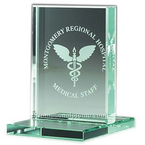 Jade Award with Jade Base - Vertical