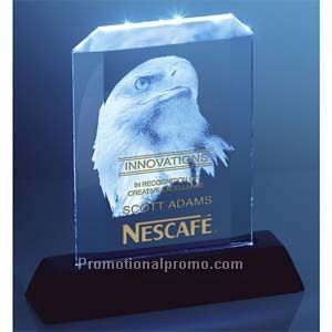 Triumphant Eagle with Lighted Base