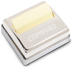 Silver Plated stickyTM Note Dispenser