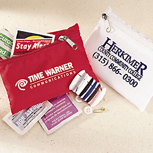 Travel kit in zip pouch