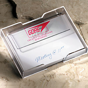 Clear note pad holder