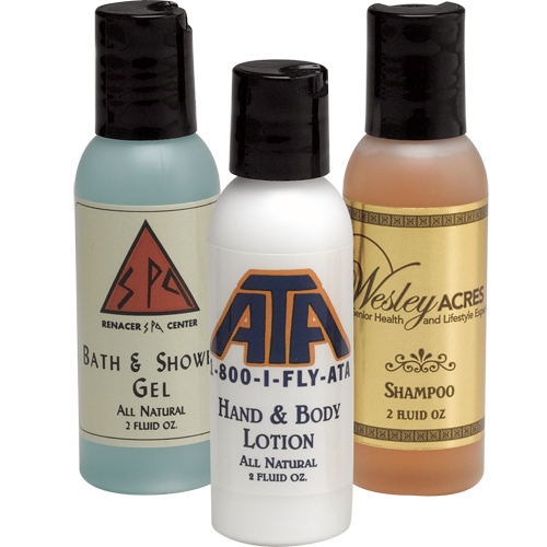 Single dispenser bottles, 2 oz. bath/shower gel