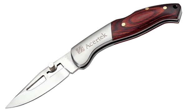 Lockback Steel & Wood Knife