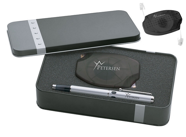Ballpoint Pen / 12ft Retractable Modem Cord Giftset