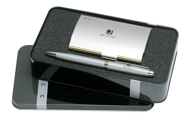Ballpoint Pen / Business Card Holder Giftset