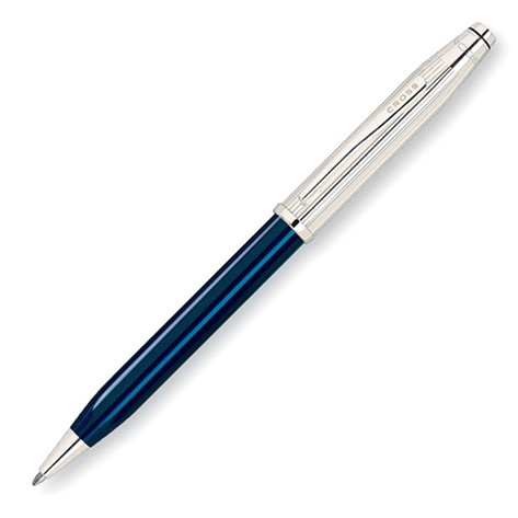 Century II - Sterling Silver/Translucent Blue Lacquer