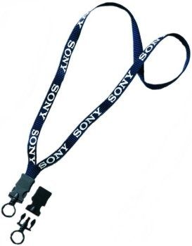 1/2" Woven Screen-Printed Nylon Lanyard with Snap-Buckle Release with O-ring Attachment