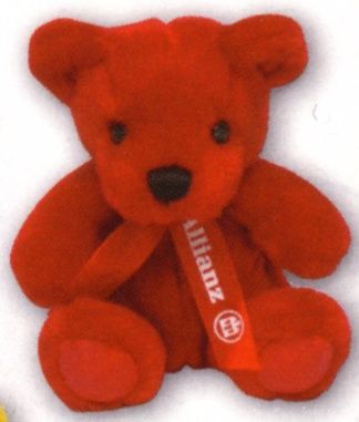 Red Bear with Ribbon