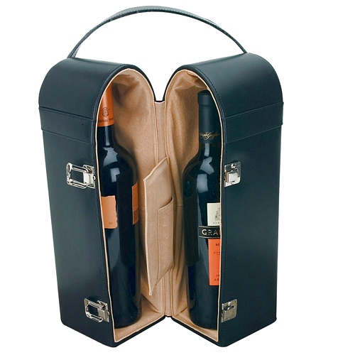 Leather 2-Bottle Wine Case