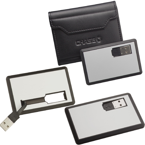 USB Slim Memory Card w/Card Holder 256MB