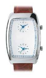 Gentlemen's Dual Time Rectangular Watch
