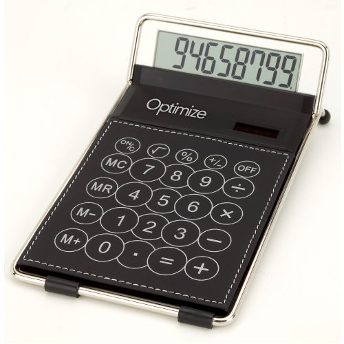 Faux LEATHER CLASSIC DESK CALCULATOR