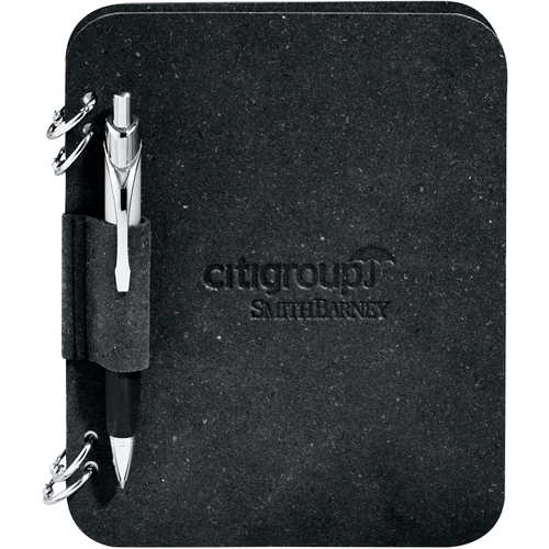 Recycled Leather Ring Journal