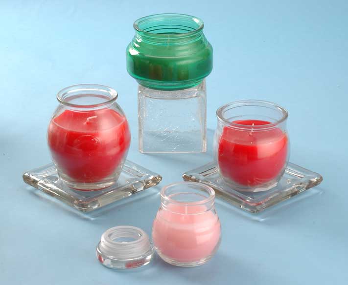 candle in glass jars 
  
   
     
    