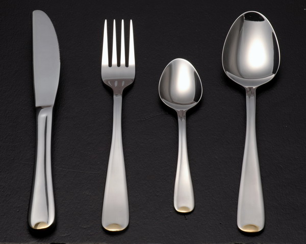 Gold-plated flatware
  
   
     
    