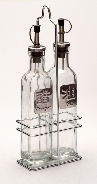 oil and vinegar set with metal stand
  
   
     
    