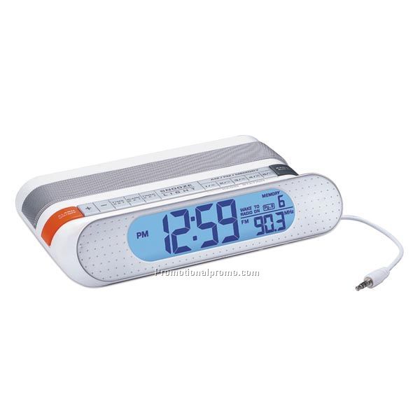 AM/FM Radio Alarm Clock & MP3 Speaker RC-427