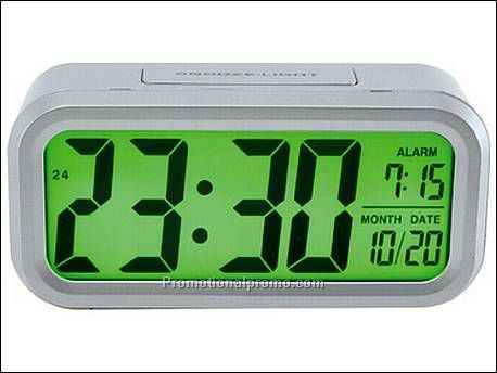 Alarm clock Blacklight green
