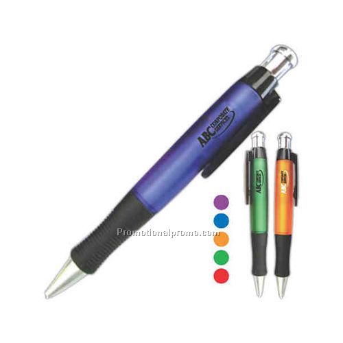 Ballpoint Pen - Frosted Barrel with Soft Grip Pen