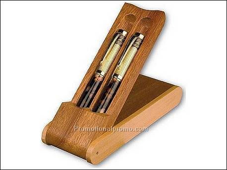 Balpen en rollerbal in een hou