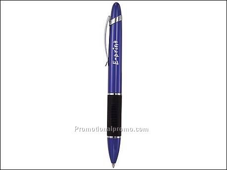 Balpen met zwart rubber grip en...