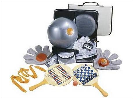 Beach spellenset. Set met frisbee, op...