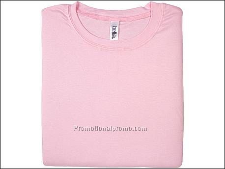 Bella T-sh Sheer rib S/S, Pink