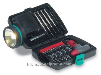 Breakdown light with tool kit