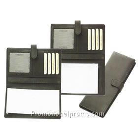 Cheque book holder with tab