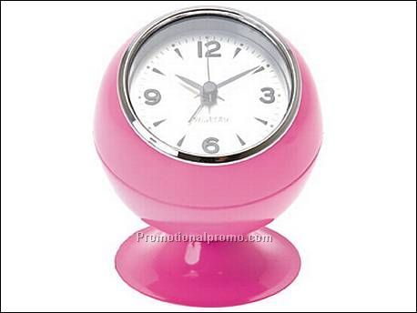 Clock Retro ball small pink