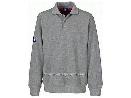 Club polo sweater. Knopenlijst met 3 ...