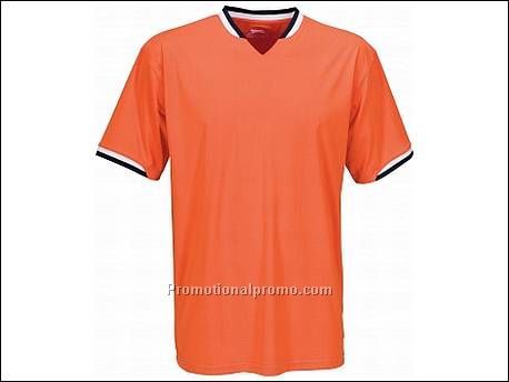 Cool fit v-neck t-shirt. 1 x 1 Rib ge...