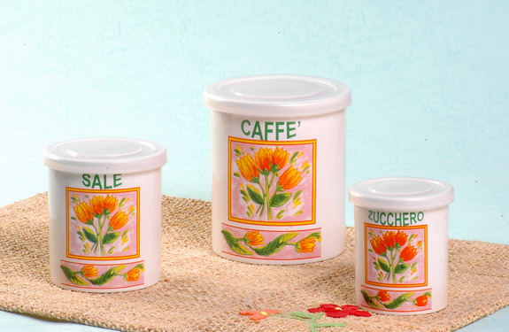 storage jar set with decal
  
   
     
    