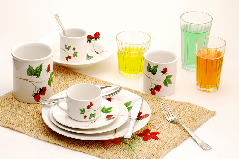 dinner set with decal
  
   
     
    
