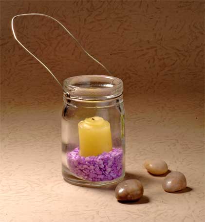 glass candle holder with wire handle
  
   
     
    